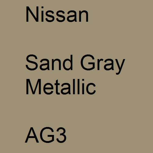 Nissan, Sand Gray Metallic, AG3.